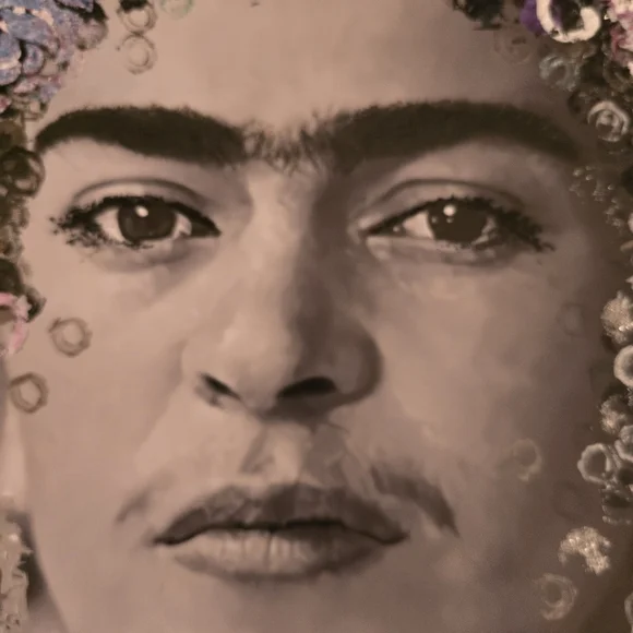 HANDCRAFTED Abstract Frida Kahlo Painting HANDPAINTED HANDMADE Wall Art Decor - Picture 15 of 17